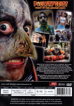 Poultrygeist - Night of the Chicken Dead - Indianische Hühnchen-Zombies auf Rache-Tour! - (Vermietrecht) - Einzel-DVD - Neu & OVP